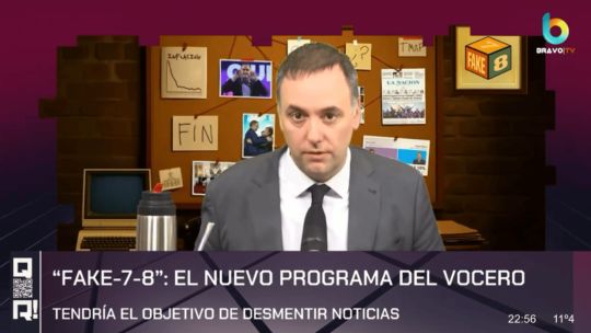 Manuel Adorni lanzó ‘Fake, 7, 8’, su nuevo programa de streaming