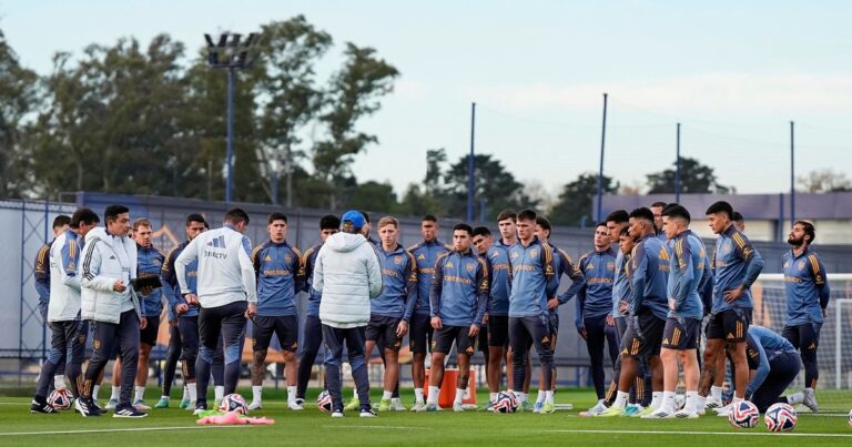La ausencia en la práctica de Boca que abre una duda en el 11 ante Unión