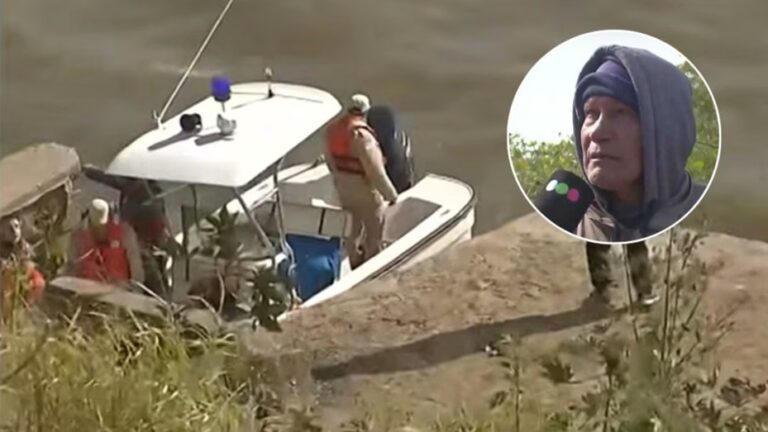 Continúa la búsqueda del pescador que cayó al río: el padre denunció la ausencia de buzos y exigió refuerzos en el operativo