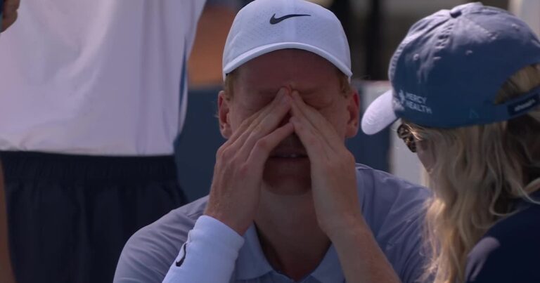 Jannik Sinner perdía por 5-0, se retiró y Carlos Alcaraz se consagró campeón del Masters 1000 de Cincinnati