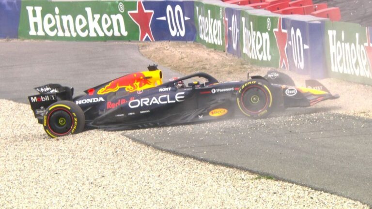 Max Verstappen se fue a la grava en la Práctica Libre 1 del Gran Premio de Países Bajos