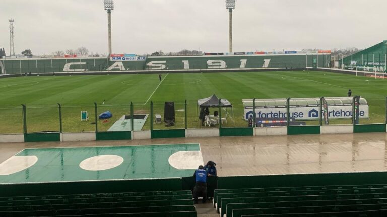 Mucha agua en la previa del choque entre Sarmiento y Central, en Junín
