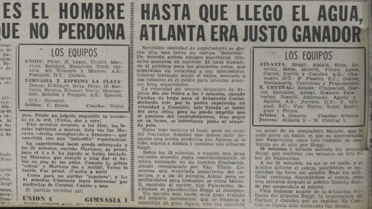 Central: cuándo fue la última vez que se suspendió un partido de los canallas por lluvia