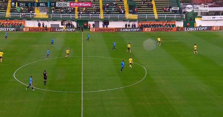 Defensa se puso en ventaja ante Belgrano con un golazo de Delgado