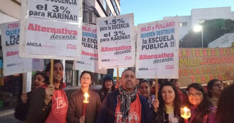 Rosario. La bronca docente en las calles