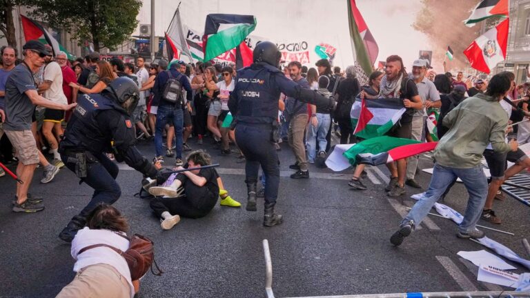 Protestas en favor de Palestina forzaron la suspensión de la Vuelta a España de ciclismo