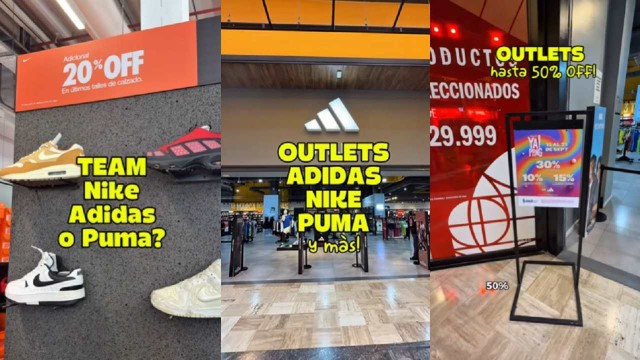 Outlet de Adidas, Nike y Puma con descuentos especiales de hasta el 50% en este shopping