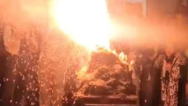 Simularon un volcán para una feria de ciencias y explotó: una nena está internada