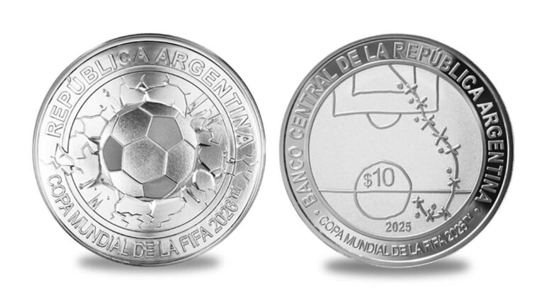 El Banco Central lanzó monedas de colección por el Mundial 2026: a cuánto cotizan y dónde se consiguen?