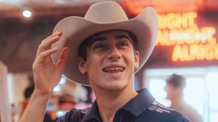 Una foto especial de Colapinto para promocionar el GP de Brasil