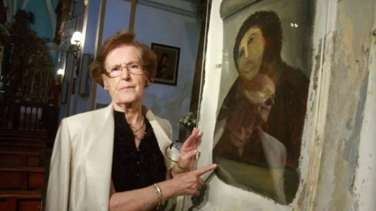 A los 94 años, murió Cecilia Giménez, la mujer que se convirtió en un fenómeno mundial tras arruinar una obra de arte