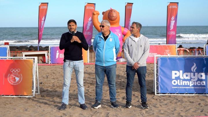 Santa Fe inauguró la Playa Olímpica en Mar del Plata