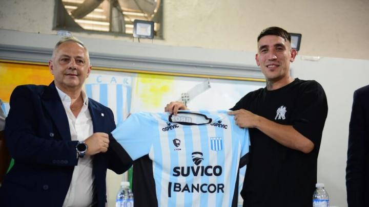 Ricky Centurión fue presentado en Racing