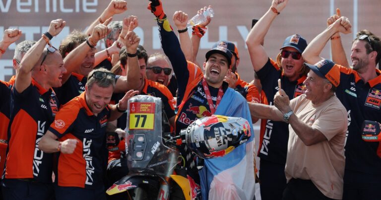 Video y fotos de la consagración de Luciano Benavides en el Dakar 2026